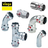 collection of hydraulic press fittings with viega prestabo jaws