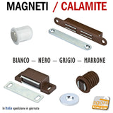 CALAMITA PER MOBILI MAGNETE APPLICARE 48X16X13 BIANCO MARRONE NERO