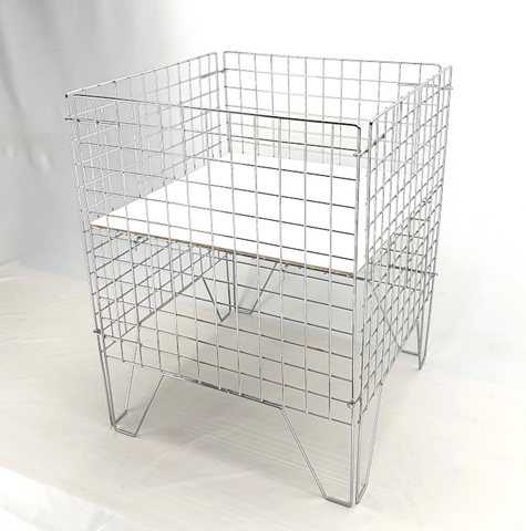 foldable wire basket for shop metal basket stall