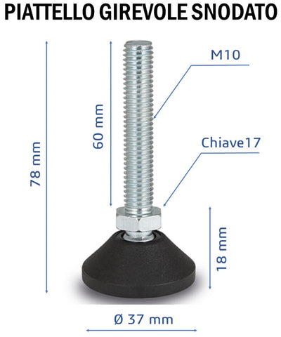 Adjustable feet threaded leveling jointed high capacity steel