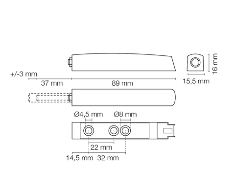 recessed plunger and to be applied for doors without adjustable spring push handles