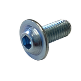 Button head screws with zinc-plated metric threaded hexagon socket head screw