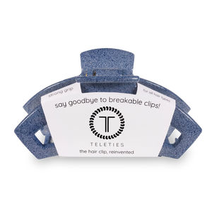 Open Denim Hair Clip - Poshture Boutique