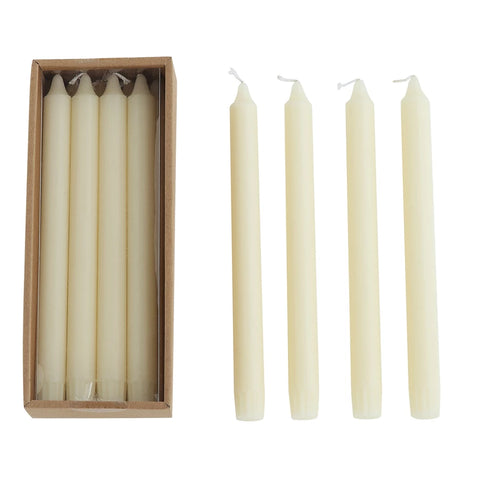 10 Unscented Tree Shaped Taper Candles - Eggnog – Home Treasures & More
