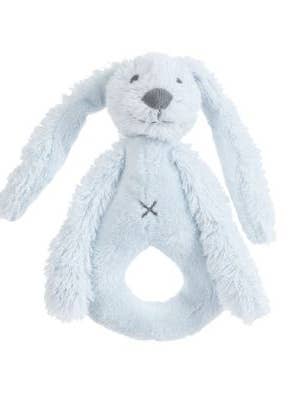 Stuffed Newcastle Classics Blue Rabbit Rattle