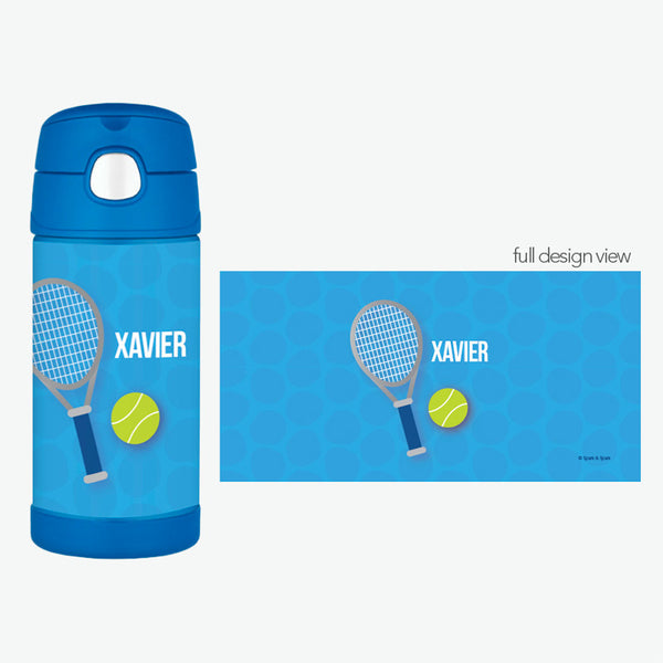 Tennis Fan Boy Thermos Bottle
