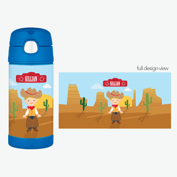 Spark & Spark. Cowgirl Personalized Thermos Bottle – Give Wink