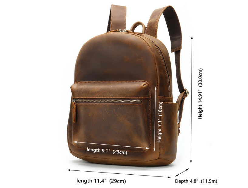 leather diaper backpack bag