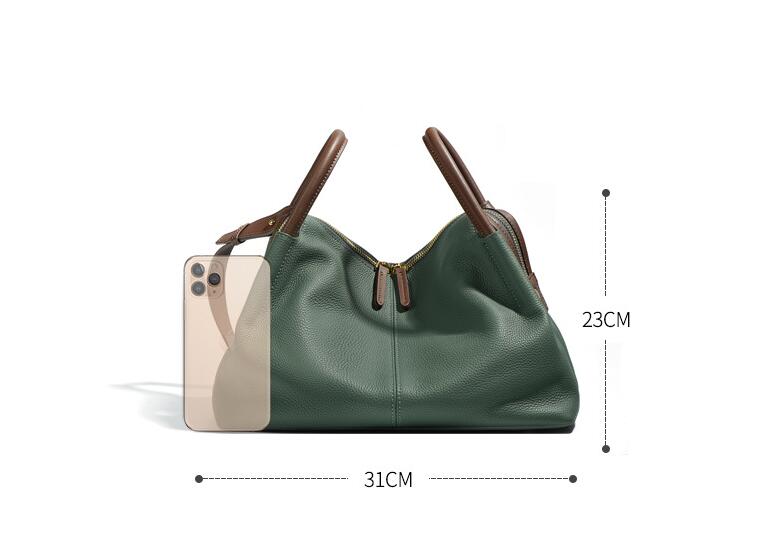 Elegant Women's Leather Tote Crossbody Handbag