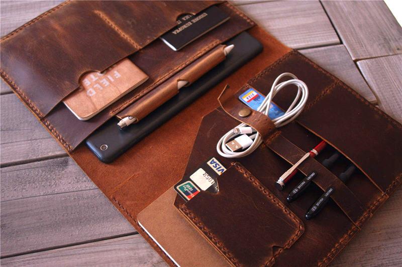 dell laptop carrying case leather