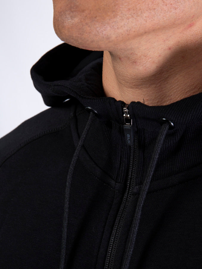 Mens Essential Zip Up Hoodie - Black – BLK Sport