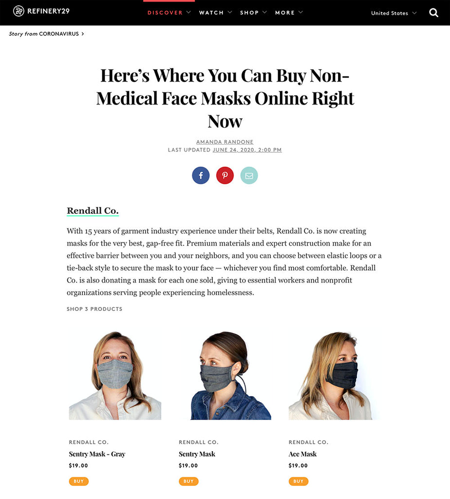 Non-Medical Face Masks