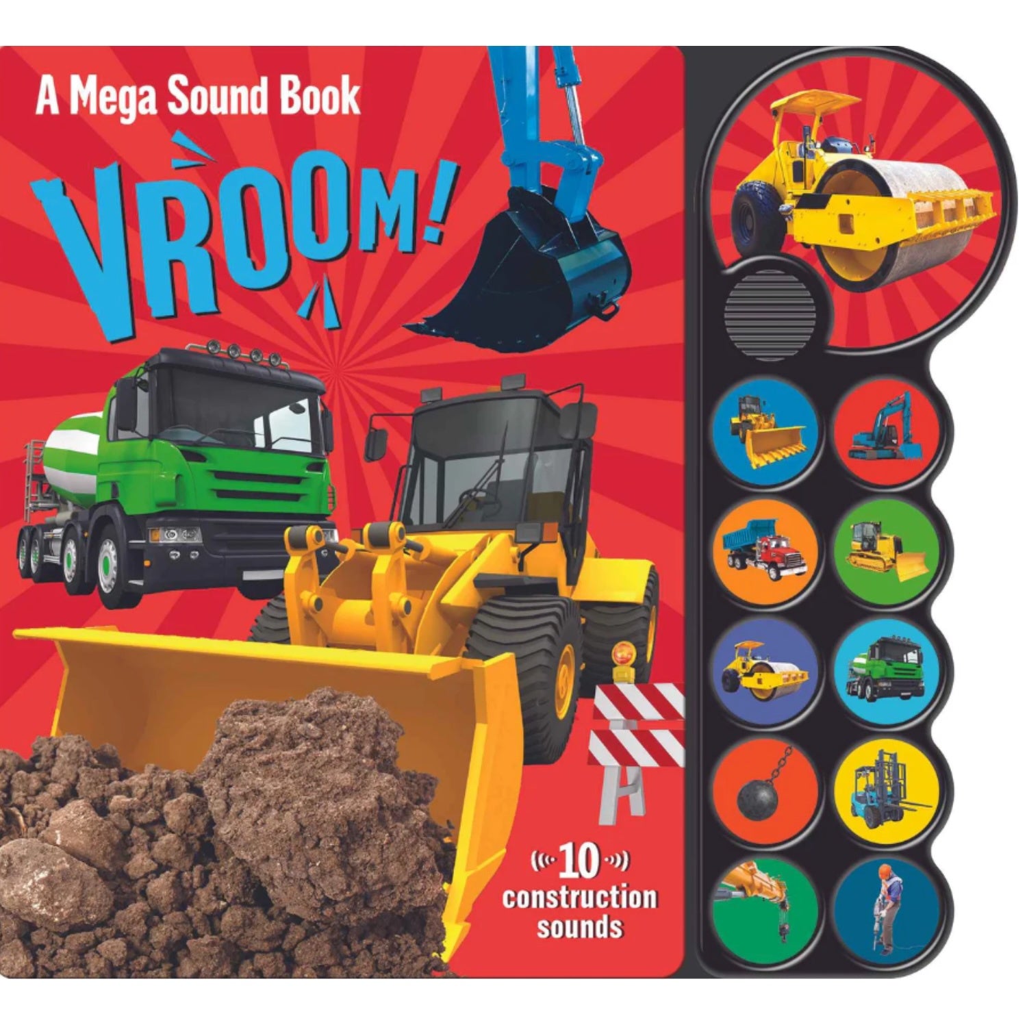  Large 10 Button Sound Book - Vroom