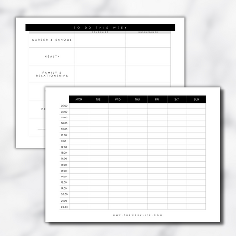 digital weekly planner template - best digital planner