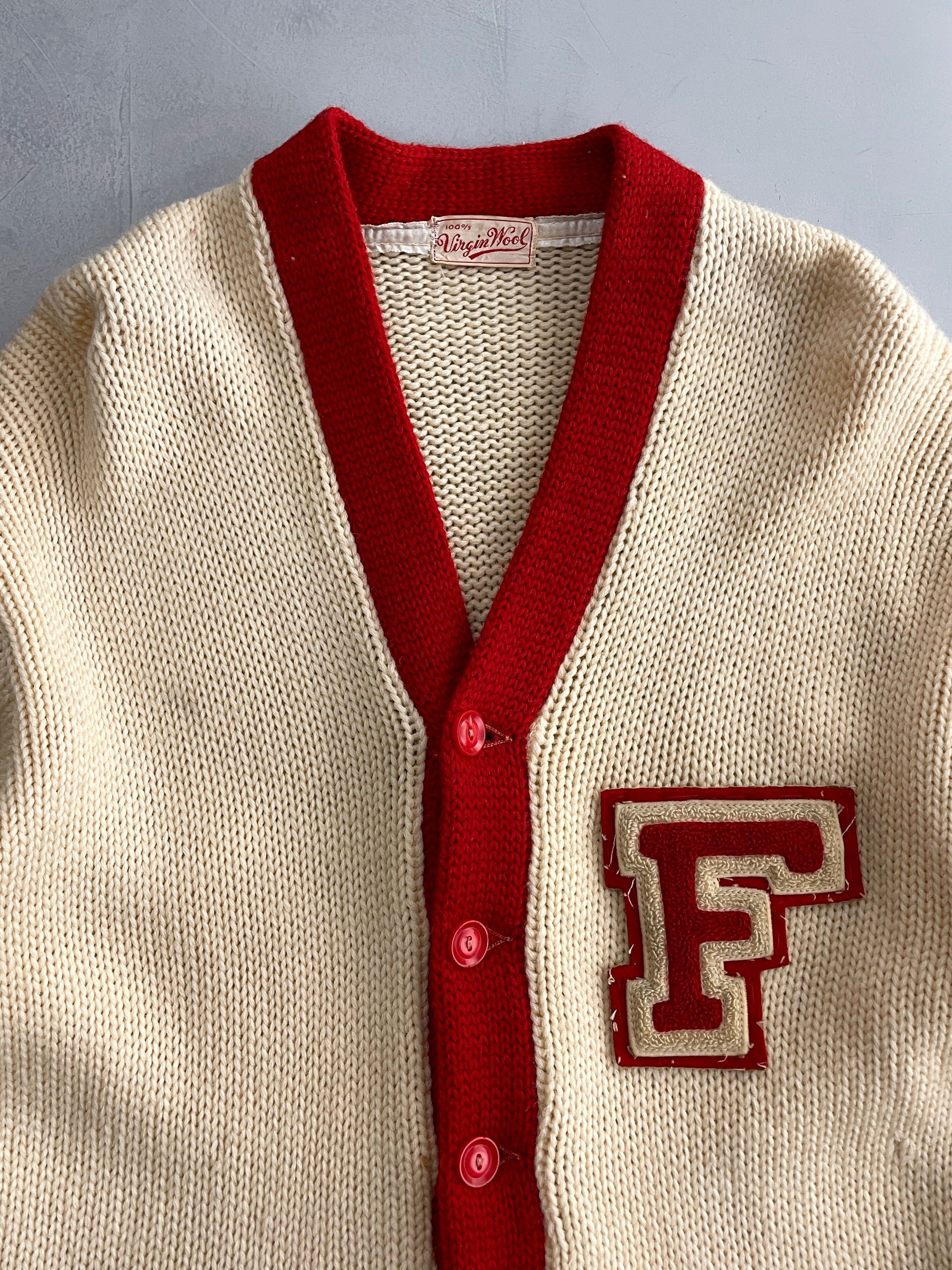50's 'F' Varsity Knit [L]