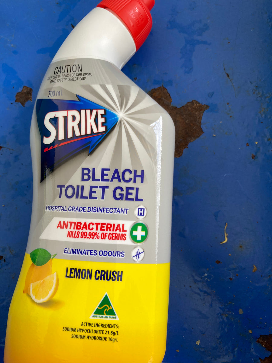 STRIKE Gel Toilet Cleaner Lemon Crush 700ml – Lakes Food Care