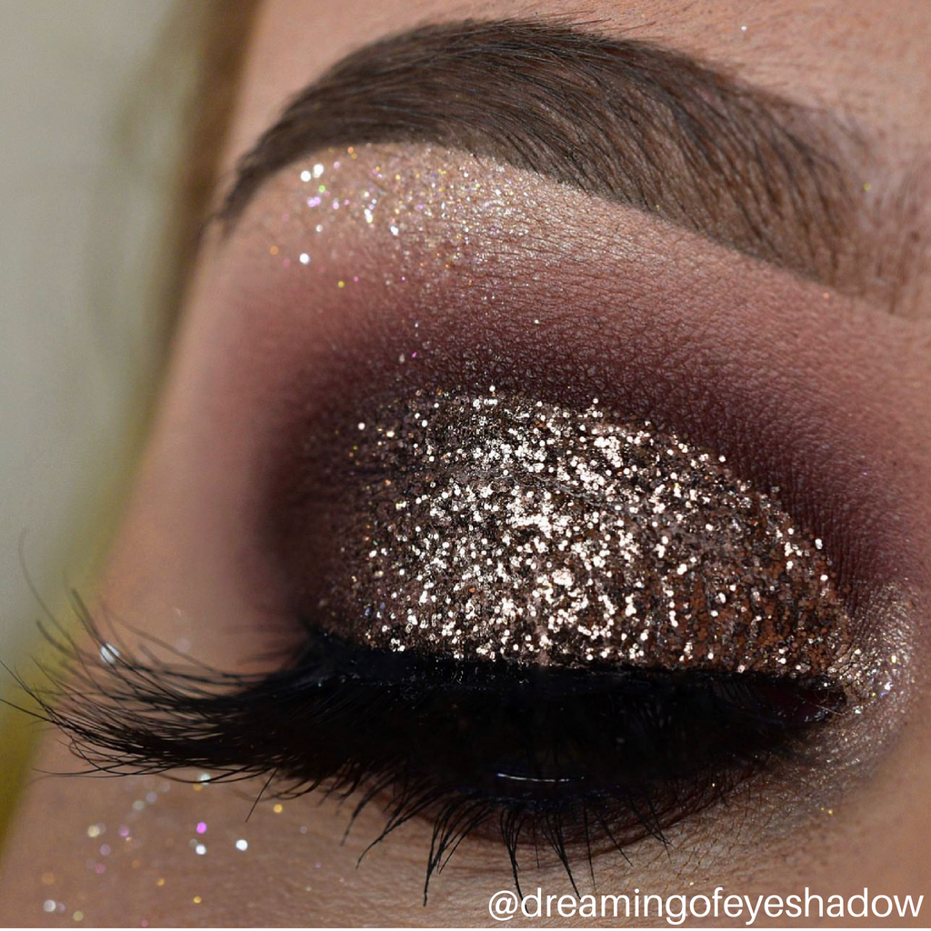 Brown Foiled Pressed Glitter Eyeshadow - Vegan, Cruelty-free | Vani ...