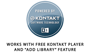 This is a Powered By Kontakt Player library. It can be used in the free Kontakt Player or the full version of Kontakt. It can be added to the Libraries browser. It requires online serial number activation through Native Instruments