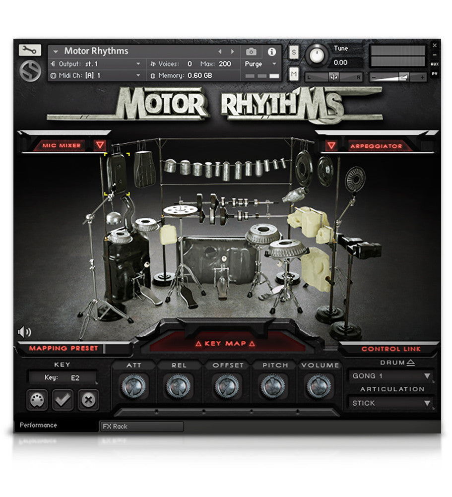 Motor Rhythms - Percussion - virtual instrument sample library for Kontakt by Soundiron