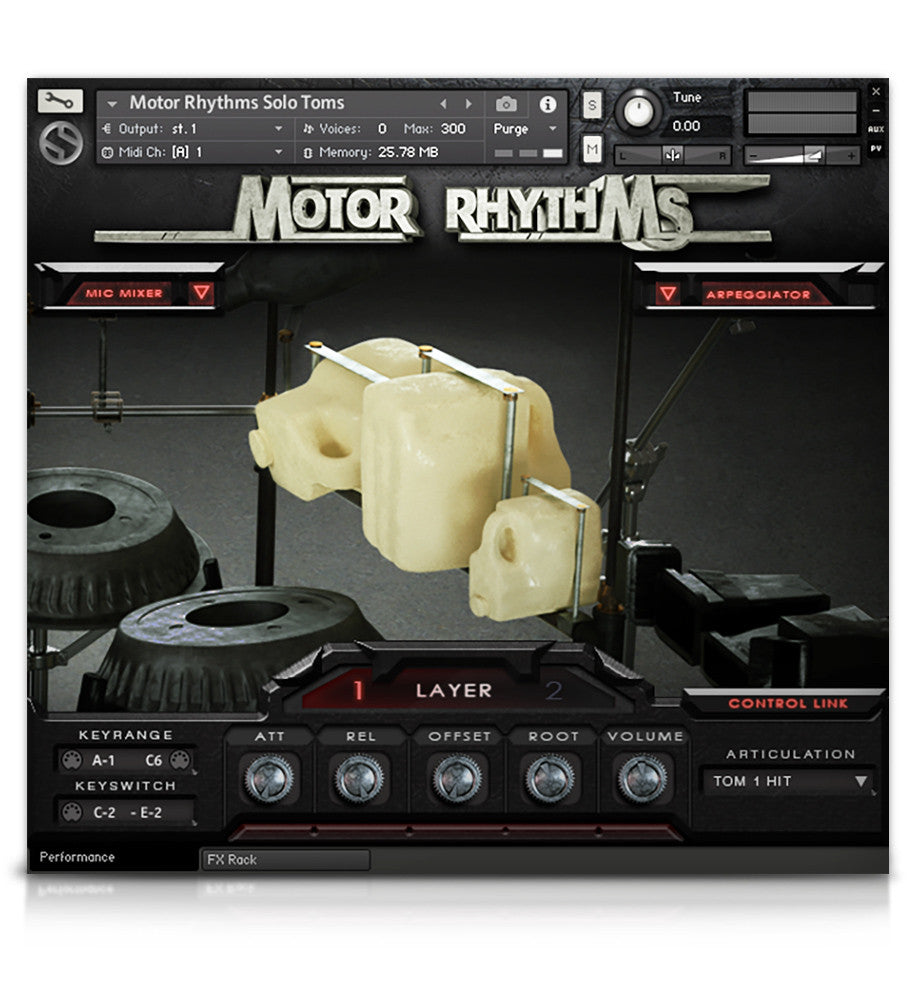 Motor Rhythms - Percussion - virtual instrument sample library for Kontakt by Soundiron