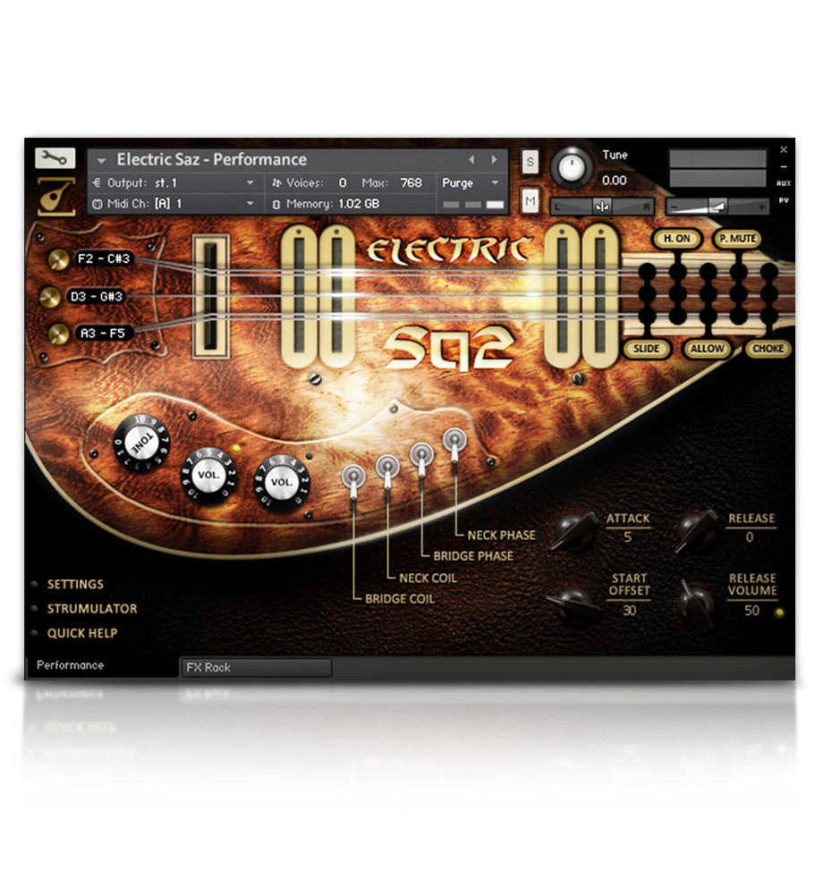 Electric Saz - Strings - virtual instrument sample library for Kontakt by Soundiron pluginsmasters