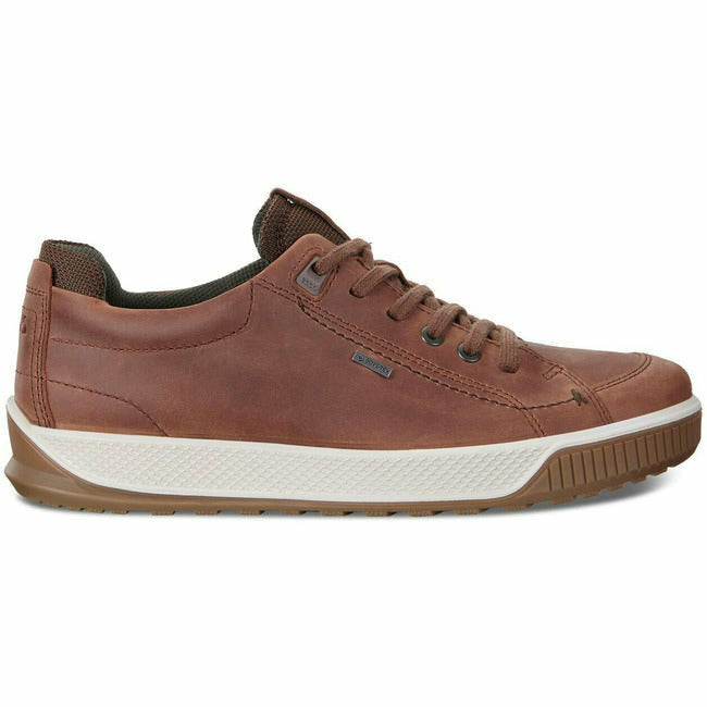 mat Ontoegankelijk platform ECCO Men's Byway Tred GTX Casual Gore-Tex Sneaker Brandy Leather
