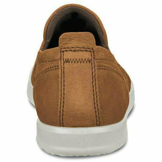 ECCO Men's Collin Casual Slip On Sneaker Shoe Camel Nubuck Leather