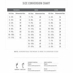 birki's size chart