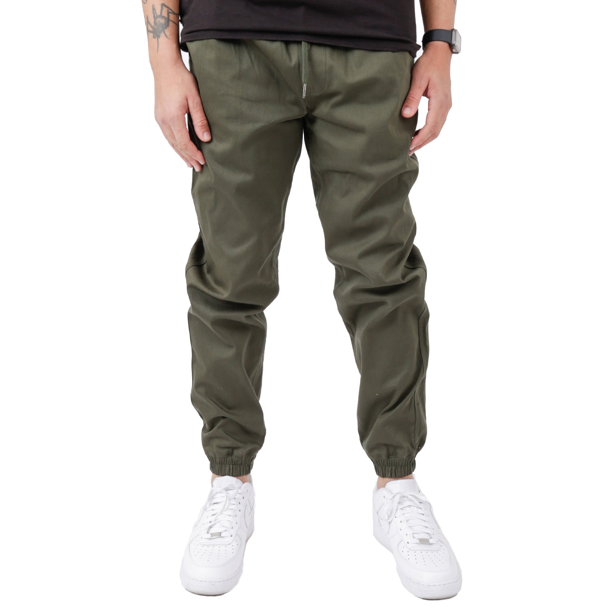 Baggy Runner Jogger - Olive - FairPlay product image