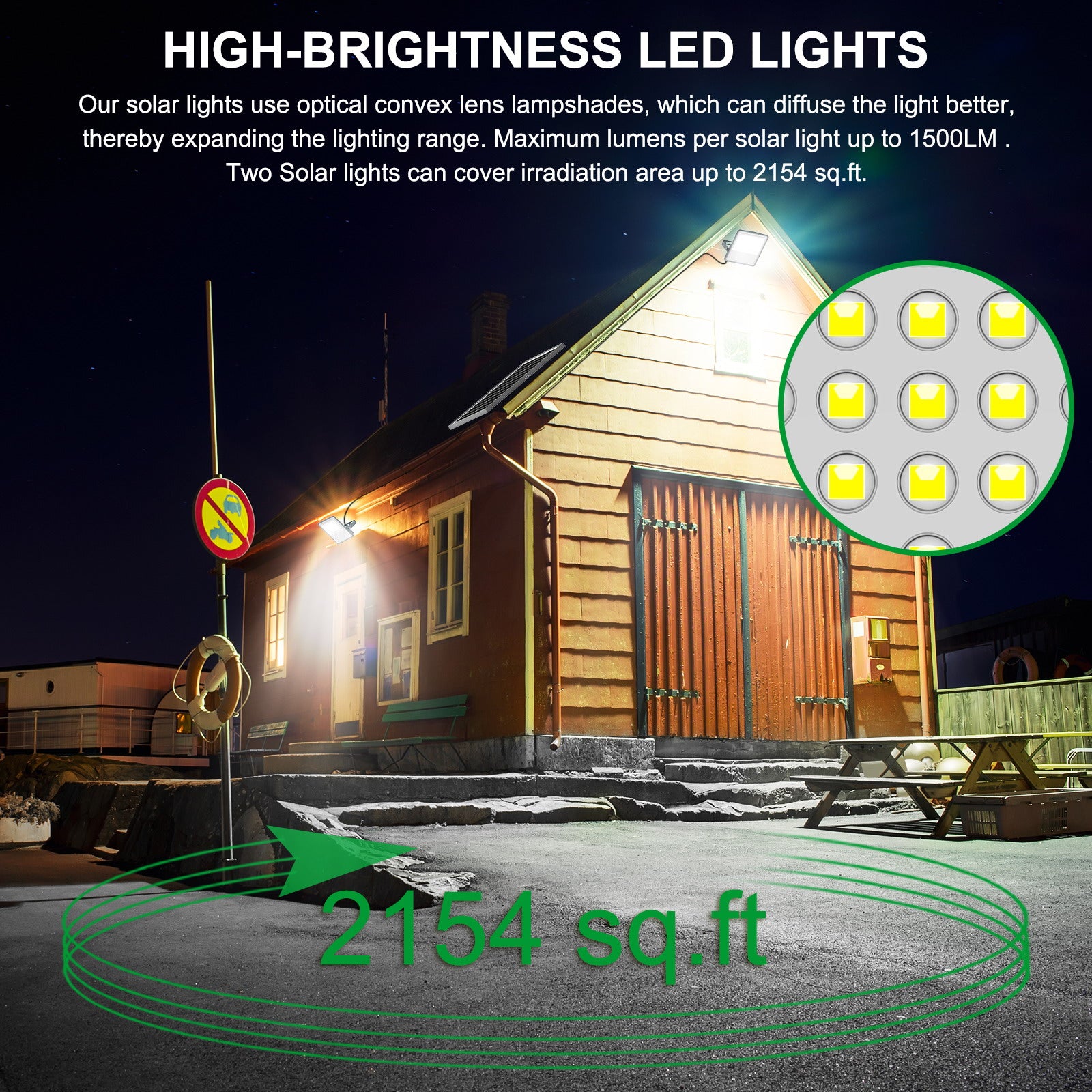 dual bright flood light