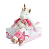 Doudou Et Compagnie 8.7" Unicorn Doll Happy Monkey Baby & Kids