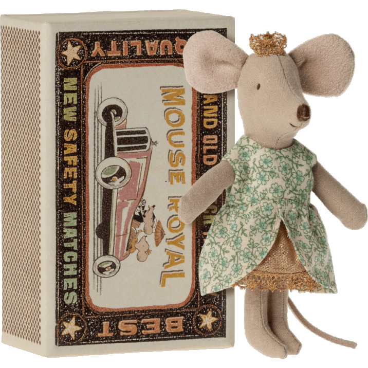 Maileg Princess Mouse - Little Sister in Matchbox Happy Monkey Baby & Kids
