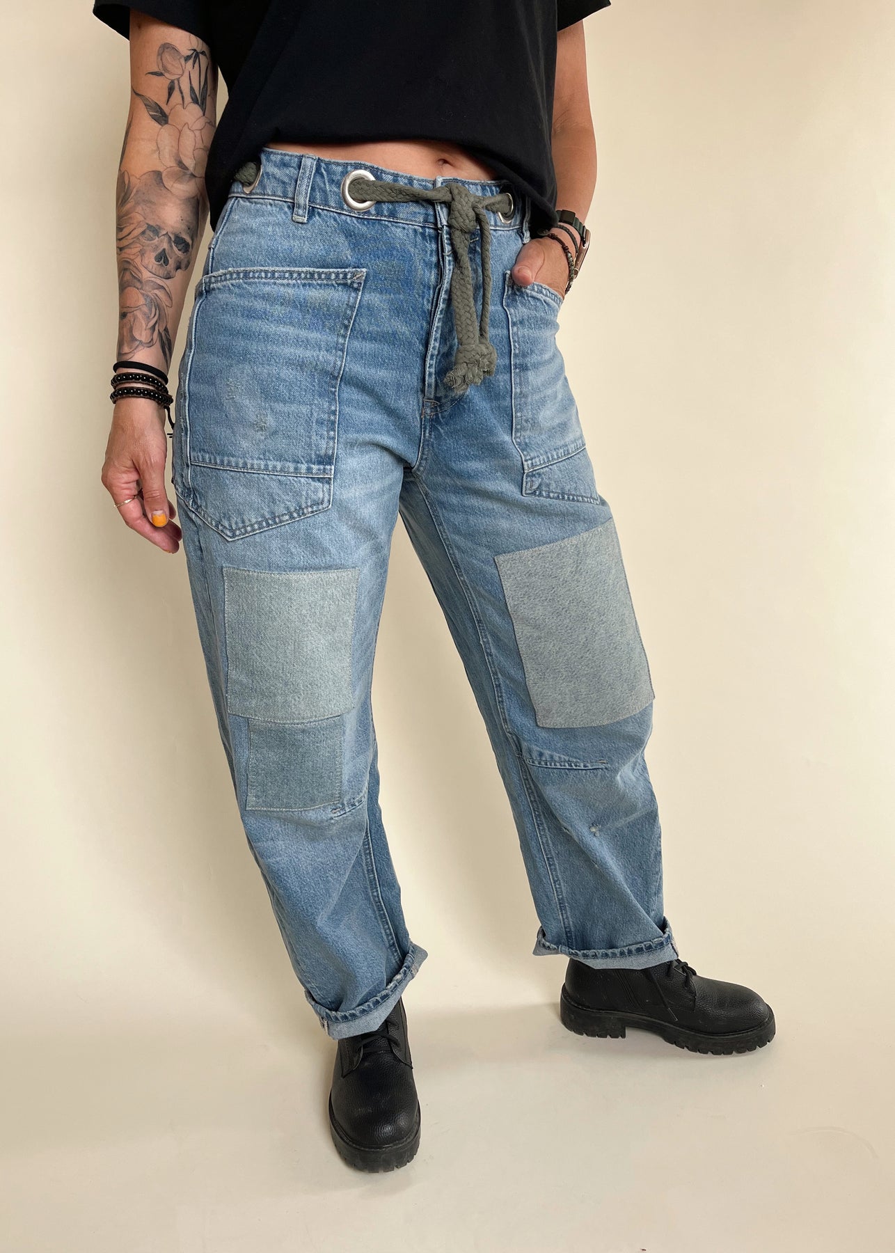 Free People Moxie Low Slung Pull On Barrel Jeans - NIGHT HAWK – Thr3e  Clothing