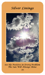 Silver linings card from sunlit memories oracle card set