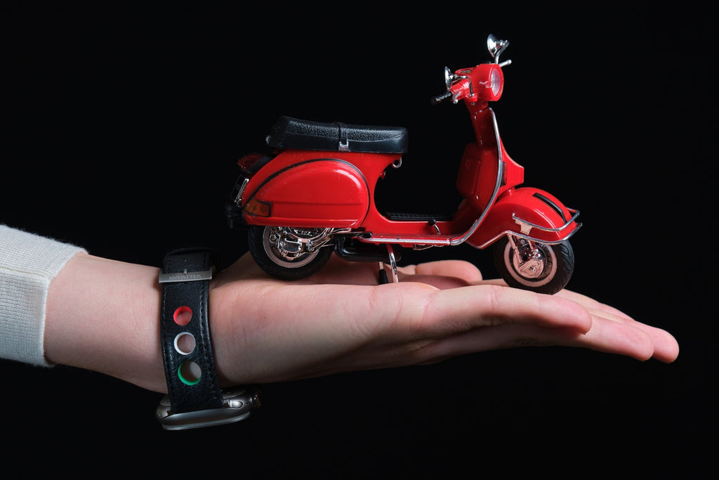 upcycled Vespa Leatherette watch band
