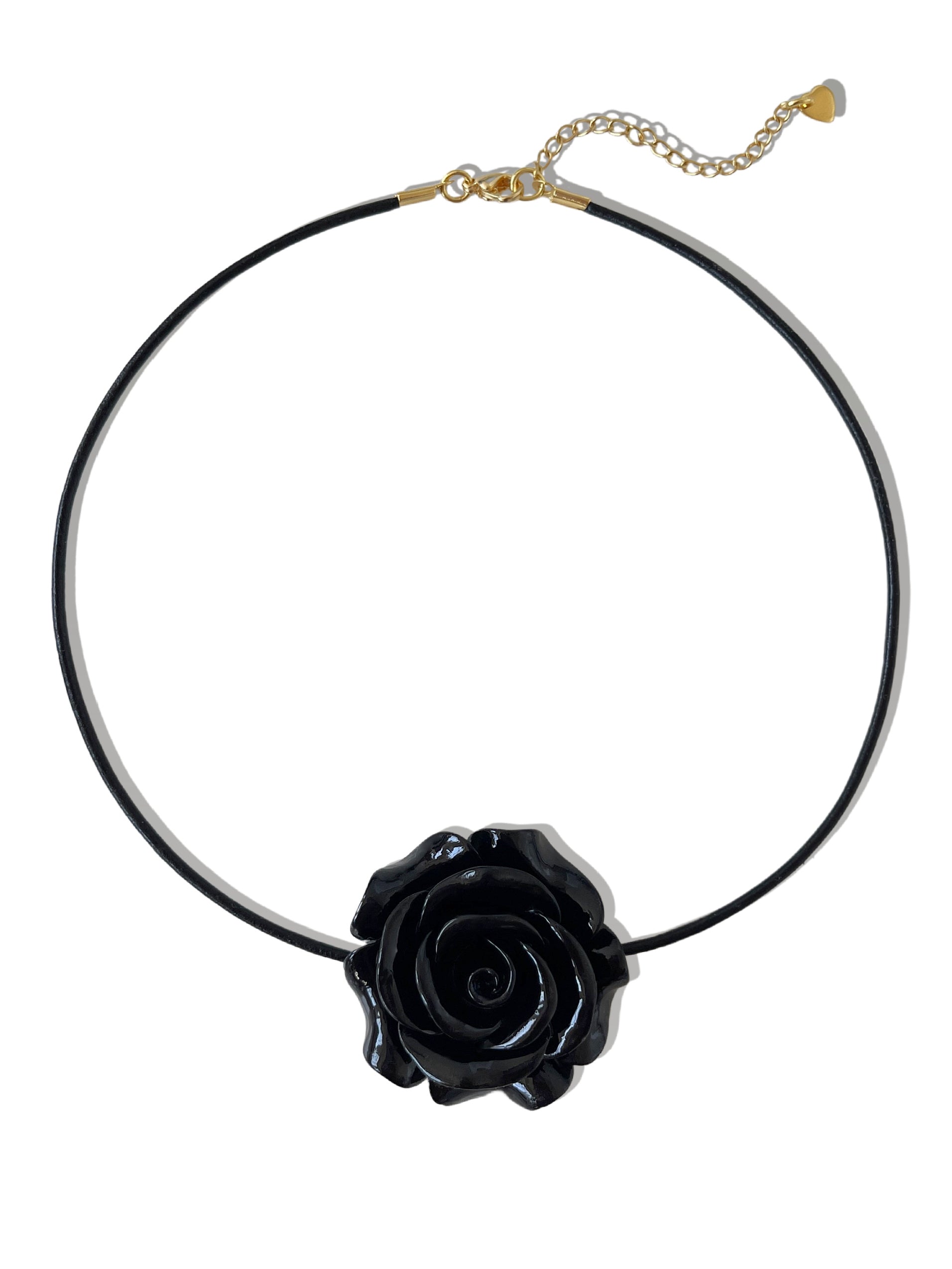 Black Rose Glass Pendant -Black Rose Jewelry -Rose Necklace - Art Pendant -  BlackNecklace -Black Rose Pendant,Black Rose Charm | Wish