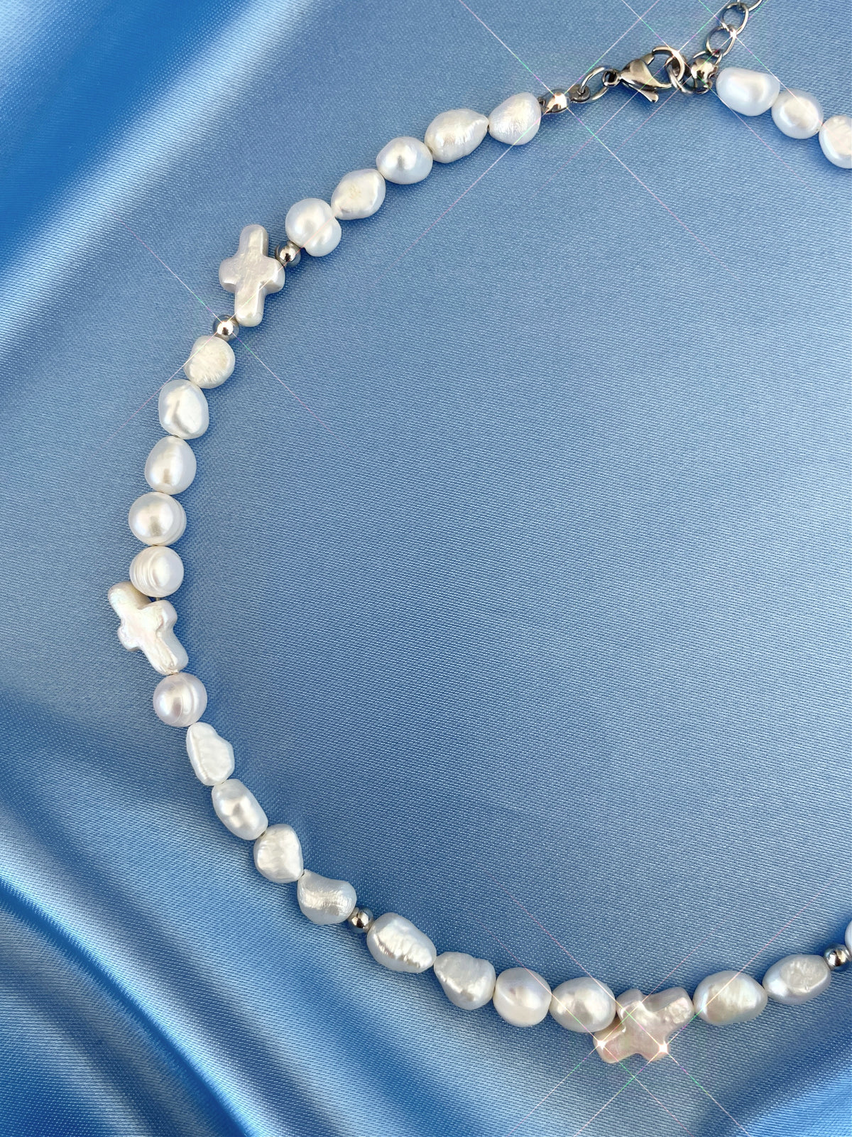 YIN & YANG FRESHWATER PEARL NECKLACE - FIVE FOURTY NINE