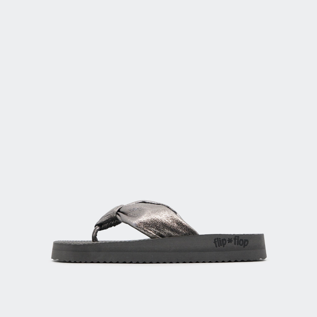 flip*flop Team Favorites: toe*comfy bequeme metallic Sandale