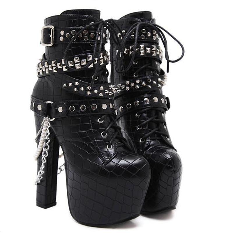 goth spiked boots