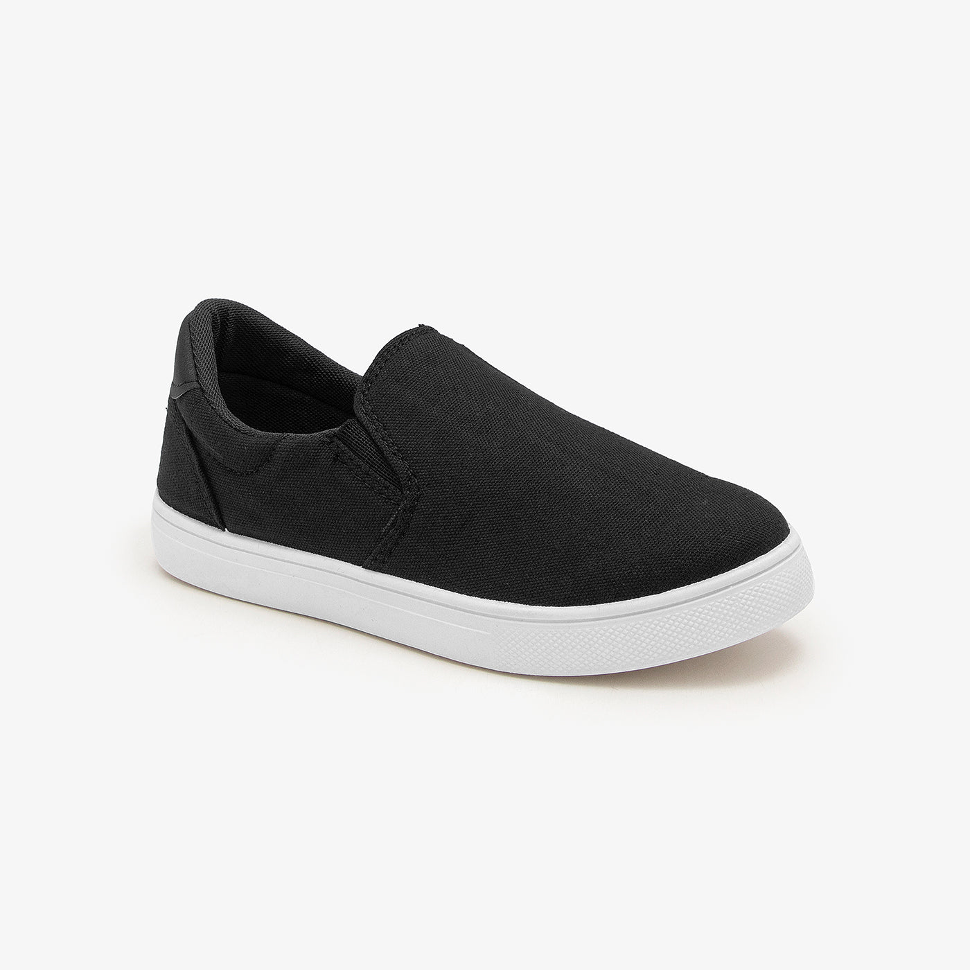 Buy BLACK Athletic Canvas Slip Ons – Ndure.com