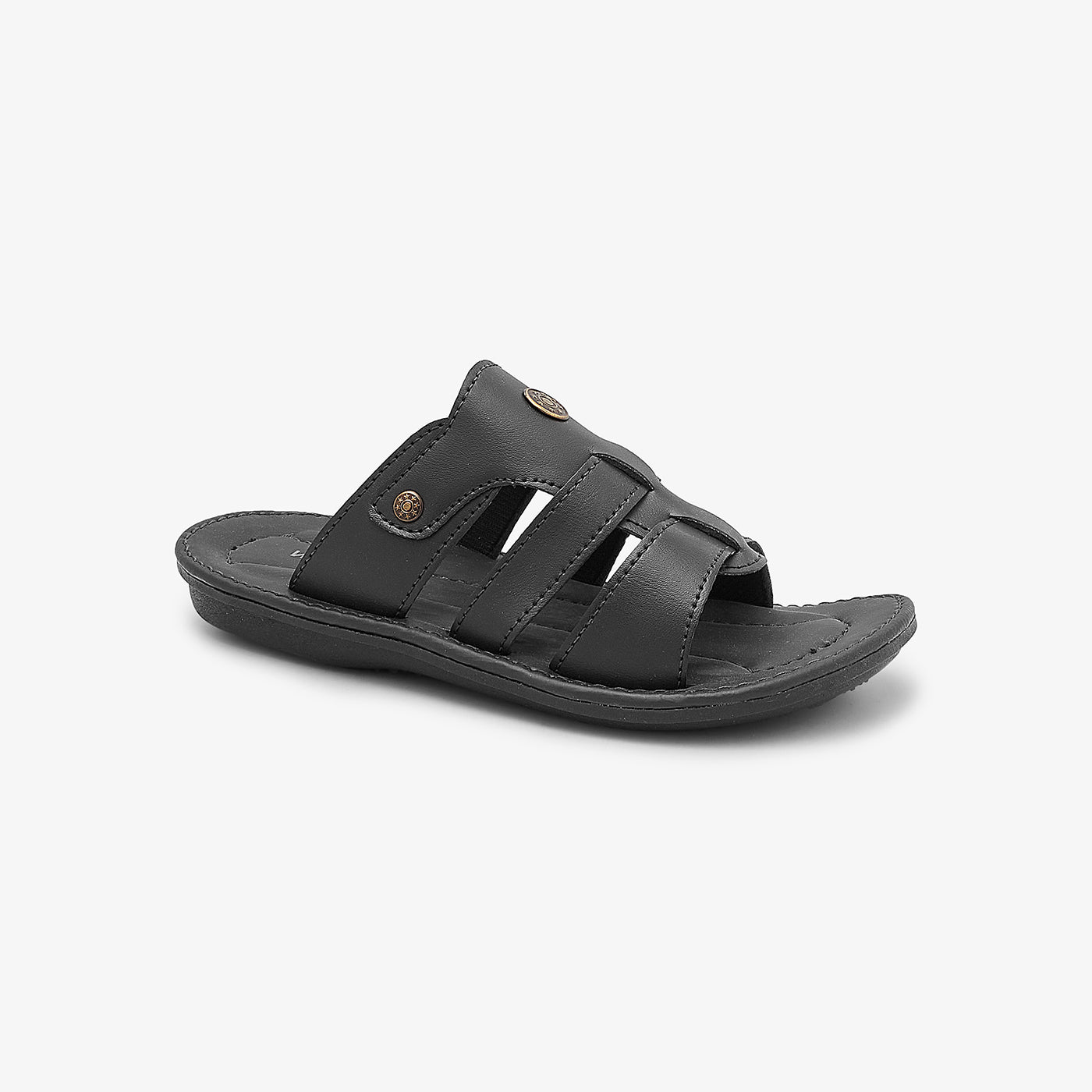 Buy BLACK Strappy Chappals for Boys – Ndure.com