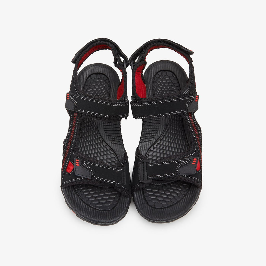 Buy BLACK Mens racer Sandals – Ndure.com