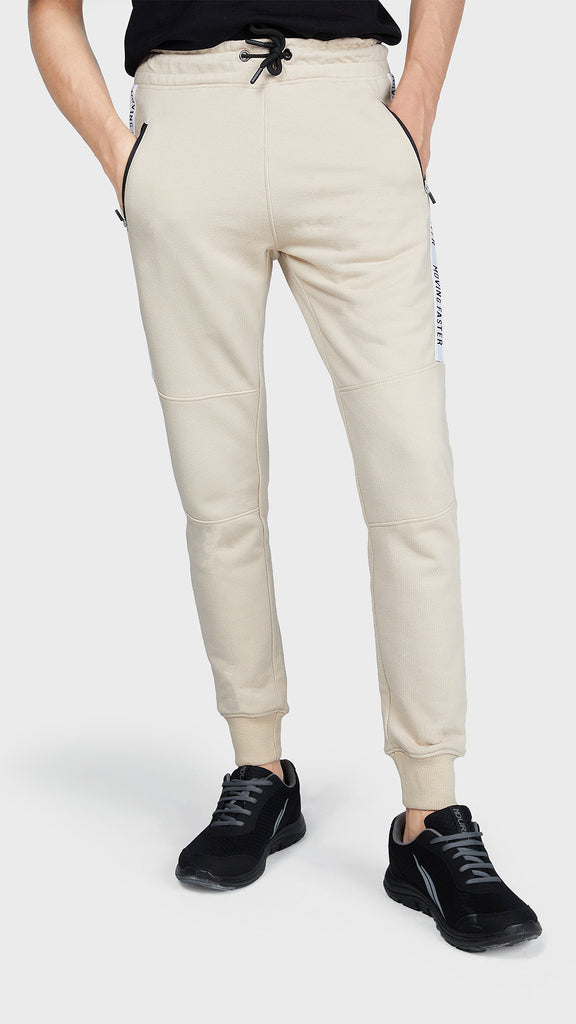 Buy BEIGE Men Cotton Jogger Pants – Ndure.com