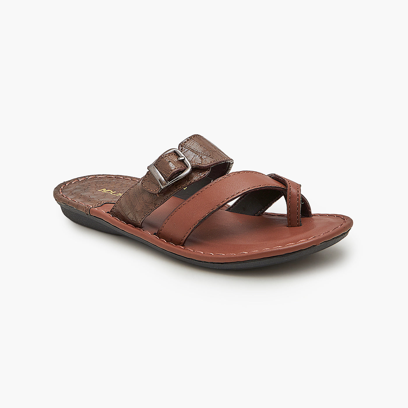 Buy BRN/TAN Boys Chappal with Buckle – Ndure.com