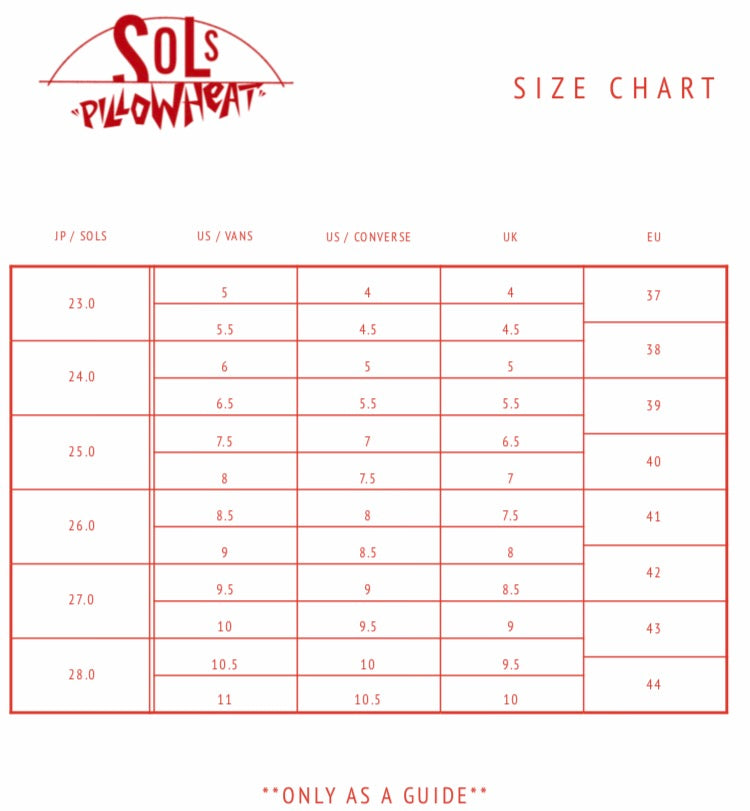 Sol S Size Chart