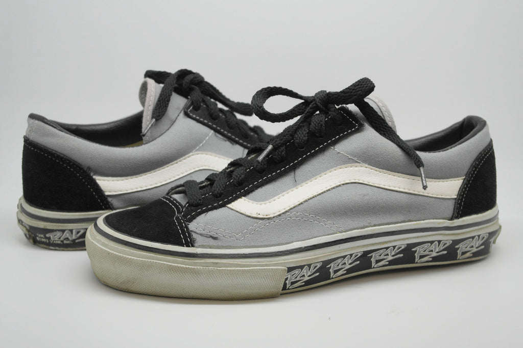 vans style 36 black grey