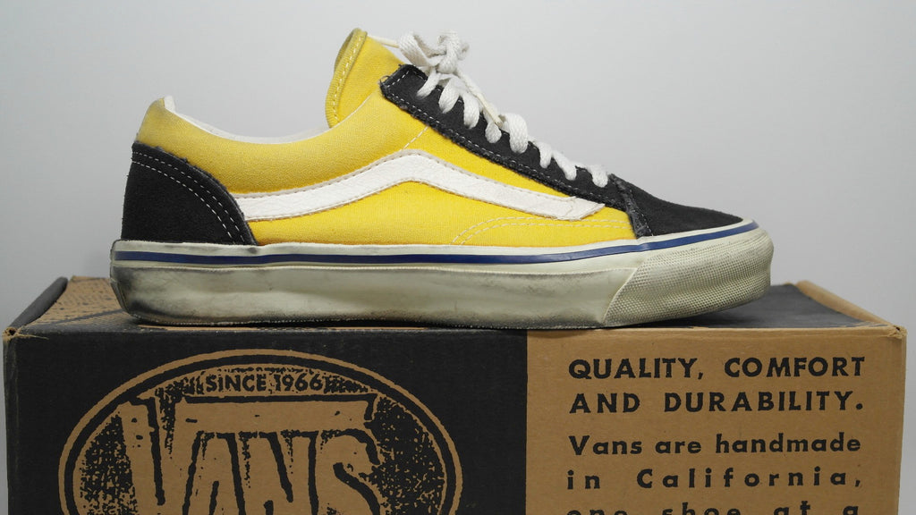 vintage yellow vans