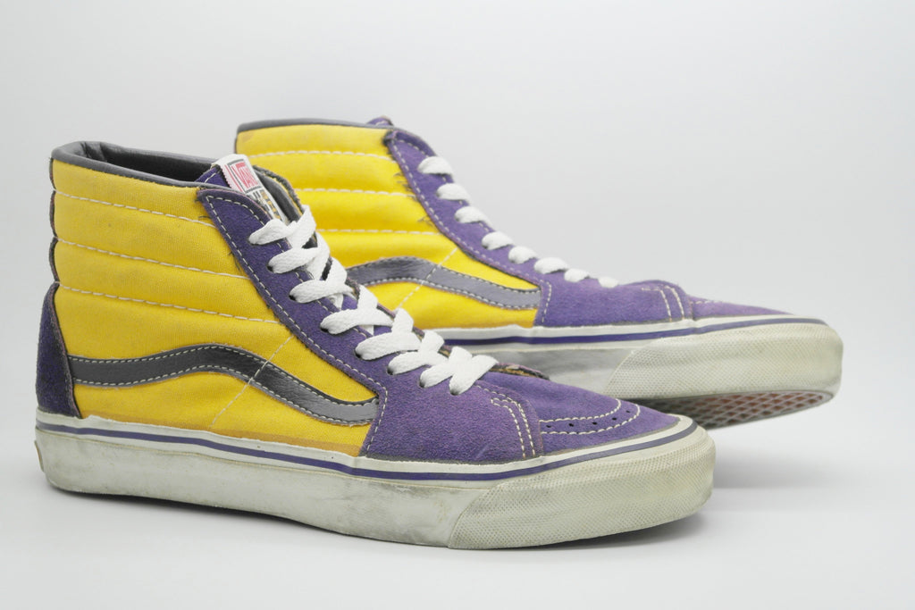 purple and gold vans