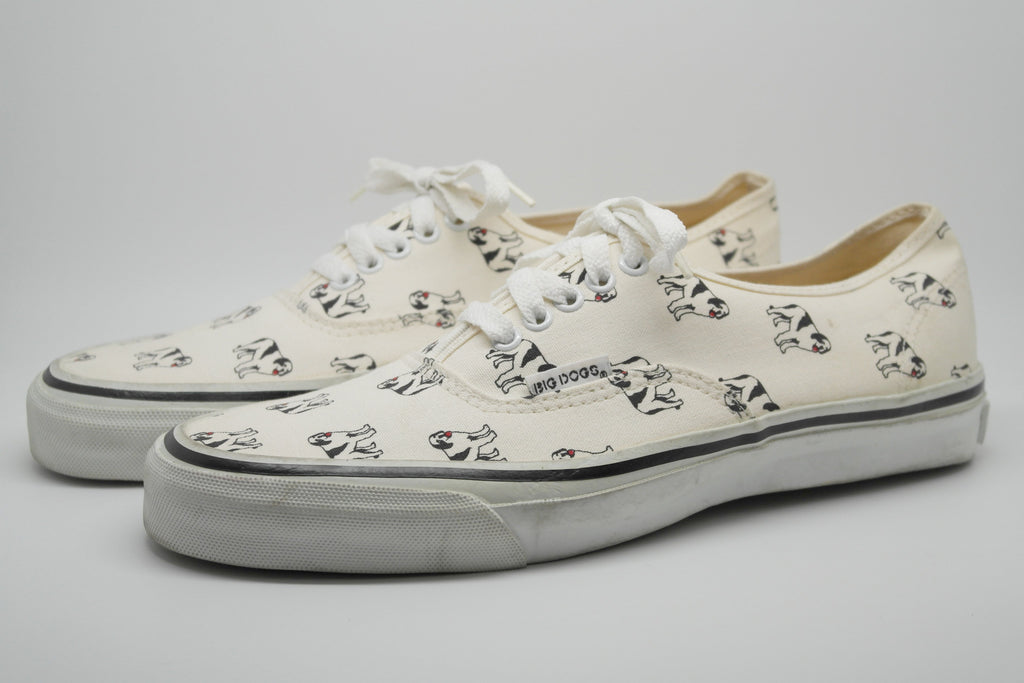 vans dog print shoes