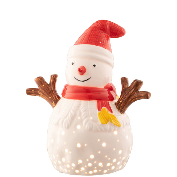 belleek snowman lamp